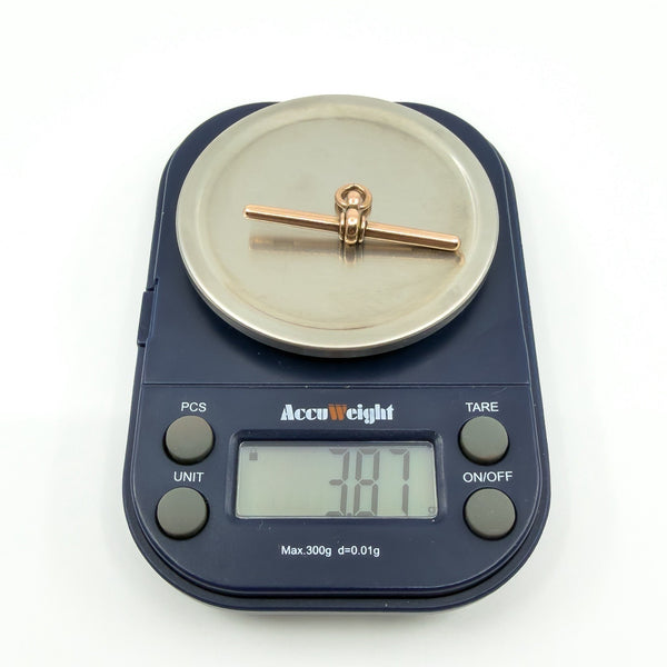 Antique Large 9ct Rose Gold T-Bar Pendant / Charm 375