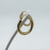 Vintage 14ct Gold Small Chunky Twisted Hoop Earrings 375