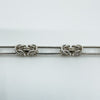 Vintage Sterling Silver Byzantine & Bar Links 16” Chain / Necklace 925 Heavy 29g