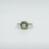 Sterling Silver 2.70ct Peridot Solitaire Ring Size M - N Engagement Stacking 