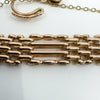 Vintage 9ct Rose Gold 4 Bar Gate 8” Bracelet 375 (London 1987) 19.7g