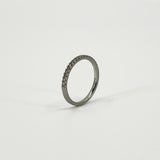Skinny Platinum 0.28ct Diamond Eternity Band / Ring 950 Size P - Q