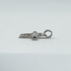 9ct White Gold Diamond Christian Cross Pendant / Charm 375