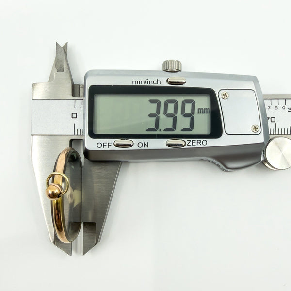 Large Antique 9ct Rose Gold Double Sided Glass Photo Locket 375 (Birm 1912)