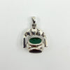 Sterling Silver Vintage Claddagh Spinning 3x Sided Fob / Pendant 925