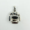 Sterling Silver Vintage Claddagh Spinning 3x Sided Fob / Pendant 925