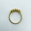Victorian Antique 18ct Gold 0.50ct Diamond 5x Stone Boat Ring 750 Size N