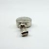 Chunky Sterling Silver Vintage Perfume / Poison Bottle Engraved Pendant 925