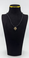 Vintage 9ct Gold Back & Front Heart Locket Etched Engraving 375