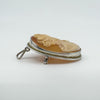 Vintage Sterling Silver Carved Shell Cameo Brooch / Pendant 925