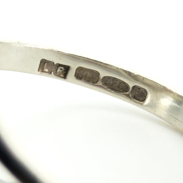 Vintage Sterling Silver Engraved Secret Locket Ring 925 Size P