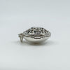 Vintage Chunky Round Celtic Engraved Locket in Sterling Silver 925