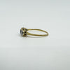 Vintage 18ct Gold 1.10ct Diamond & Sapphire Trilogy Ring 750 Size P