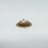 Vintage 9ct Gold Oval Carved Shell Cameo Pendant 375