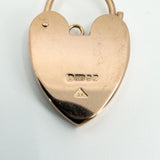 Vintage 9ct Rose Gold Heart Lock Padlock Pendant / Charm 375 (1996)