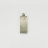 Large Chunky Vintage Sterling Silver Ingot Pendant 925 (Birm 1978)