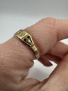 Rare Antique 15ct Gold Rose Cut Diamond Ring 625 Size O (Chester 1885)
