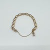 Vintage 9ct Rose Gold Oval Links 8” Bracelet 375 (Birmingham 1945)