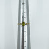 9ct Yellow Gold 0.40ct Peridot Solitaire Ring 375 Size L Engagement Stacking