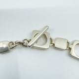 Vintage Sterling Silver Square 16” Chain / Necklace & T-Bar Toggle 925 38g 2001