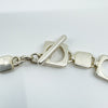 Vintage Sterling Silver Square 16” Chain / Necklace & T-Bar Toggle 925 38g 2001