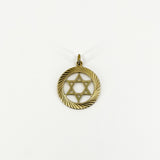 Large Vintage 9ct Gold Star of David Pendant 375 (1972) by Georg Jensen