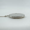 Vintage Sterling Silver Oval Engraved Photo Locket & 20” Curb Chain Necklace 925