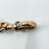 Antique 9ct Rose Gold Oval Links Bracelet