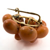 Antique Victorian 14ct Gold Natural Coral Brooch 585