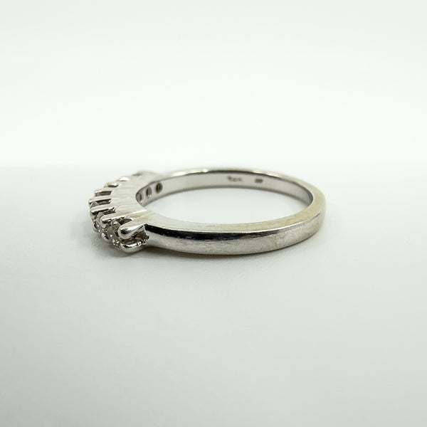 14ct White Gold 0.35ct Diamond Band / Ring 585 Size L Wedding Eternity