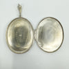 Large Sterling Silver Vintage Foliate Engraved Oval Locket 925 15g
