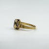 Vintage 9ct Gold 2.50ct Garnet Solitaire Ring Size P (Birmingham 1977)