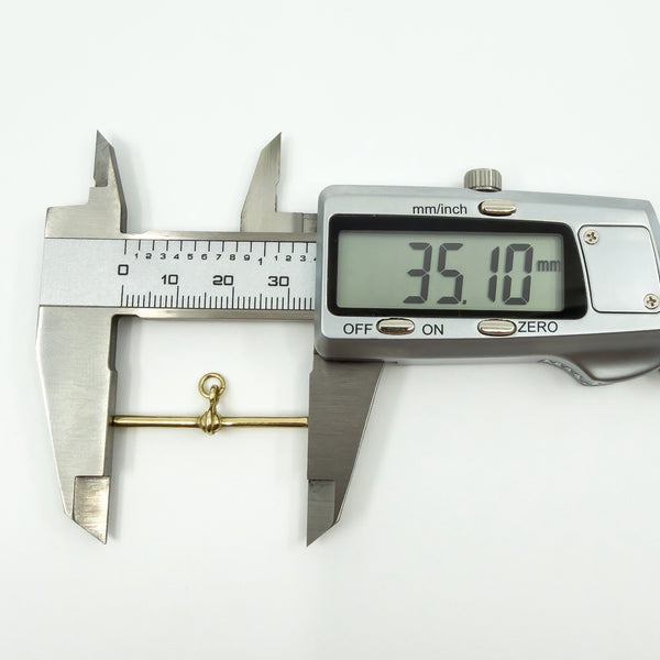 Vintage 9ct Gold T-Bar Pendant / Charm 375