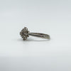 Vintage 9ct White Gold Diamond Cluster Ring Size M - N