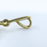 Vintage 18ct Gold Blue Enamel & Diamond Pendant