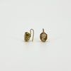 Vintage 9ct Gold Small Cameo Drop Earrings 375 (Birm 1963)