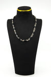 Unusal Sterling Silver Chunky Black Onyx 17.8" Fancy Link Chain Necklace 925 52g