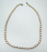 Vintage 9ct Gold Freshwater Pearl 16” Necklace