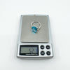Chunky Sterling Silver 14ct Blue Topaz Ring Size U 925