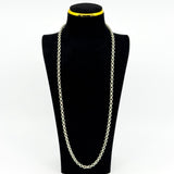 Vintage Sterling Silver 29.5” Rolo Links Chain / Necklace 925