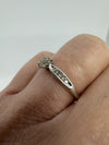 9ct White Gold Diamond Engagment Ring 375 Size L