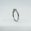 9ct White Gold Diamond Cluster Ring 375 Size N Engagement Stacking