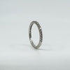 14ct White Gold 0.35ct Skinny Diamond Band / Ring 585 Size O Wedding Eternity