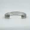 Vintage Sterling Silver Chunky Oval Trilogy Torque Bangle / Bracelet 925 29g
