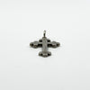 Antique Victorian Sterling Silver Engraved Christian Cross Pendant 925 (1900)