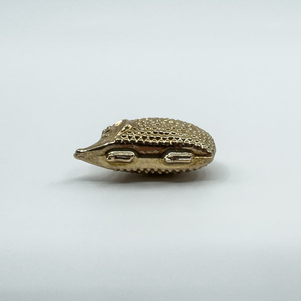 Large Vintage 9ct Gold Hedgehog Animal Pendant  / Charm 375 (London 1975)