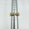 18ct Gold Gem Set Double Panther Head Ring Size O 750