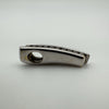 9ct White Gold 0.10ct Diamond Bar Drop Pendant & 16” Snake Chain 