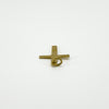 Vintage 18ct Gold Diamond Cut Christian Cross Pendant / Charm 750 Reversible
