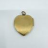 Vintage 9ct Gold Heart Locket Floral / Etched / Scroll Design Engraving 375 5.6g